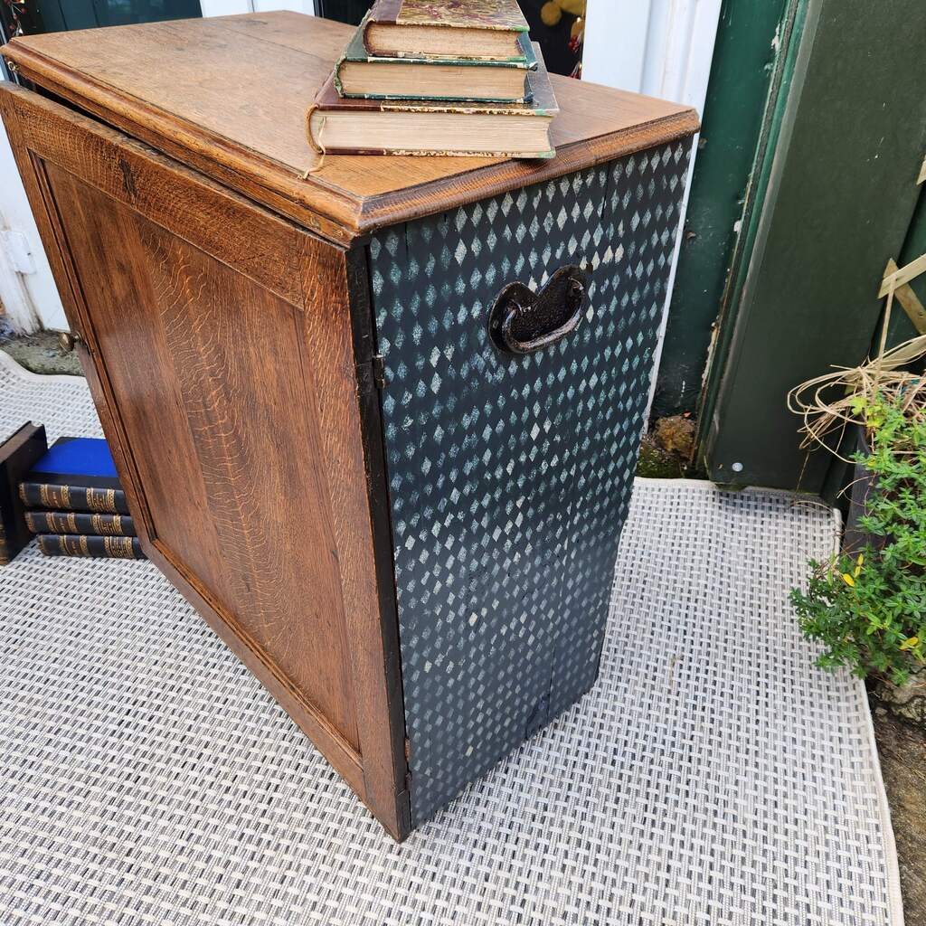 Stencilled Estate Cupboard Antique