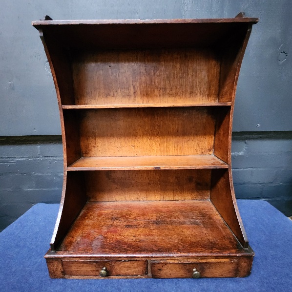 Victorian
                oak wall shelves